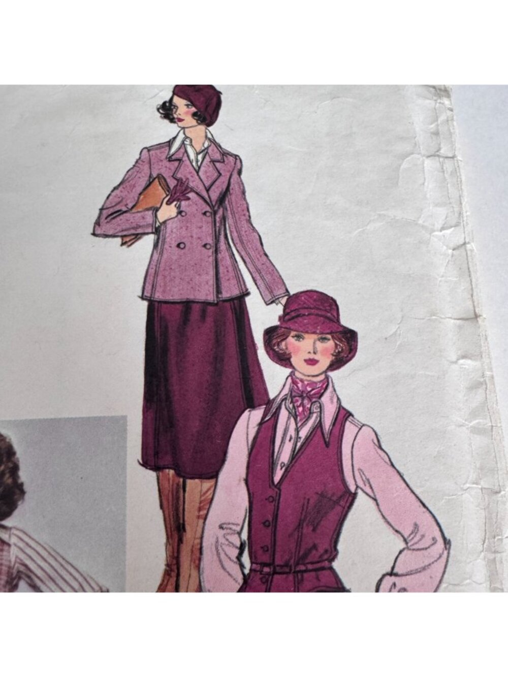 Vogue Paris Original Sewing Pattern 1268 Designer Power Suit Blazer Vintage 1970 - Picture 4 of 16